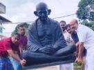 പാലാ മൂന്നാനിയിലെ ഗാന്ധിസ്ക്വയറിൽ ഗാന്ധി പ്രതിമ പുന:സ്ഥാപിച്ചു പാലാ മൂന്നാനിയിലെ ഗാന്ധിസ്ക്വയറിൽ ഗാന്ധി പ്രതിമ പുന:സ്ഥാപിച്ചു